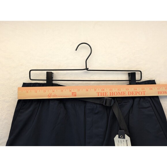 Kennedy Denim Co Belted Cargo Pants Drawstring Ankles Navy Blue NWT Size Large - Picture 7 of 15